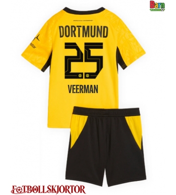 Borussia Dortmund Joey Veerman #25 Hemmakläder Barn 2026-27 Kortärmad (+ Korta byxor)
